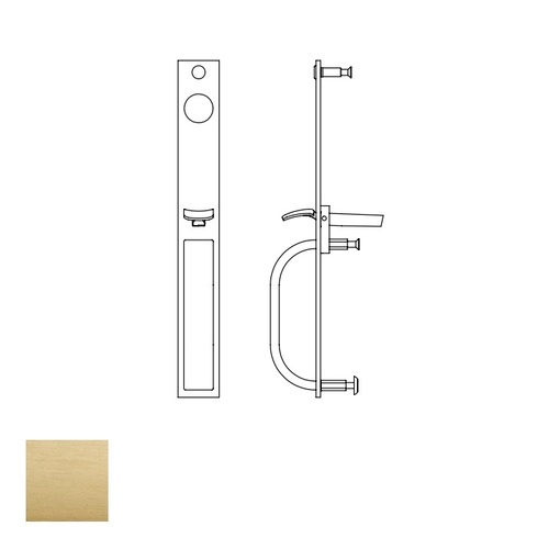 866 Series Pull Exit Device Trim Satin Brass