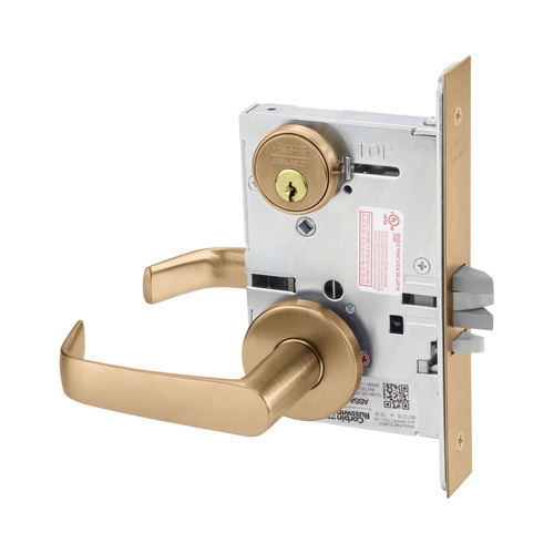 ML2068 Mortise Privacy Lever Lockset Satin Bronze