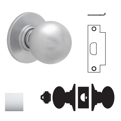 A70PD Orbit Classroom Lock, Bright Polished Chrome