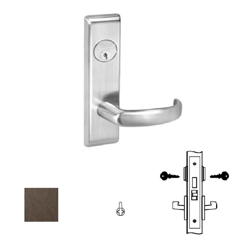 8800FL Mortise Lever Escutcheon Working Trim, 8860-2FL, Dark Oxidized Satin Bronze