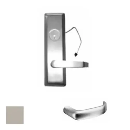 Exit Device Lever Trim, Satin Stainless Steel