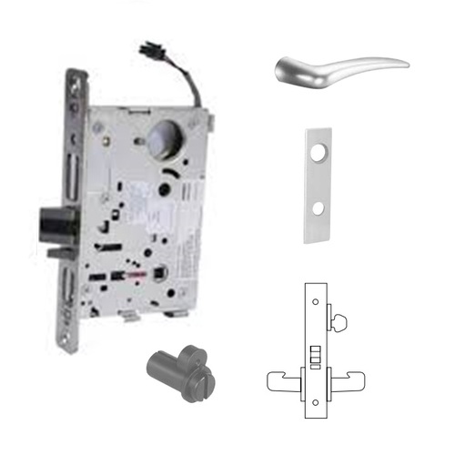 RX-8270-12V Electrified Single Cylinder Mortise Lock Satin Chrome