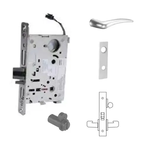 RX-8271-12V Electrified Single Cylinder Mortise Lock Satin Chrome