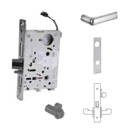 RX-8270-24V Electrified Single Cylinder Mortise Lock Satin Chrome