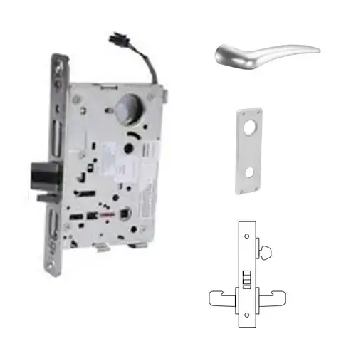 8271-24V Electrified Single Cylinder Mortise Lock Satin Chrome