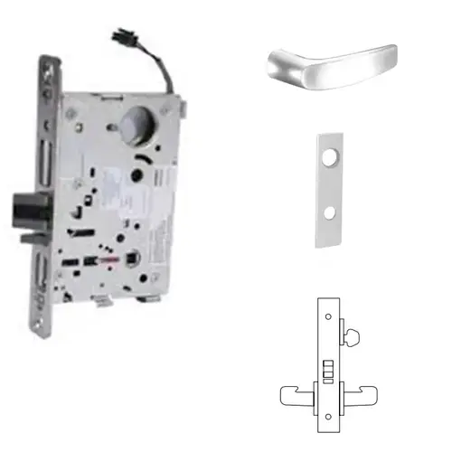 RX-8270-24V Electrified Single Cylinder Mortise Lock Satin Chrome