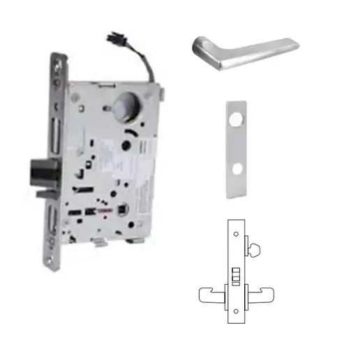 RX-8270-24V Electrified Single Cylinder Mortise Lock Satin Chrome