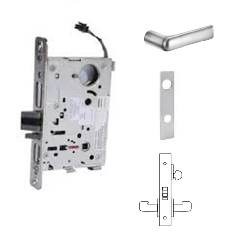 RX-8271-12V Electrified Single Cylinder Mortise Lock Satin Chrome