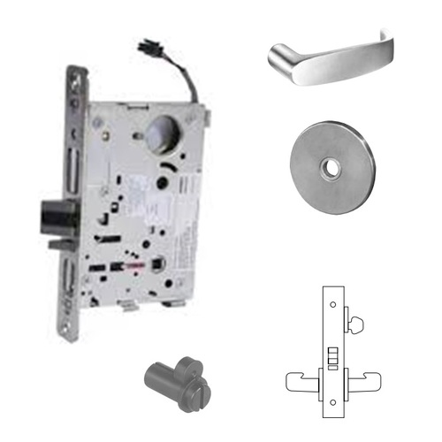 RX-8271-12V Electrified Single Cylinder Mortise Lock Satin Chrome