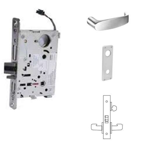 RX-8271-12V Electrified Single Cylinder Mortise Lock Satin Chrome