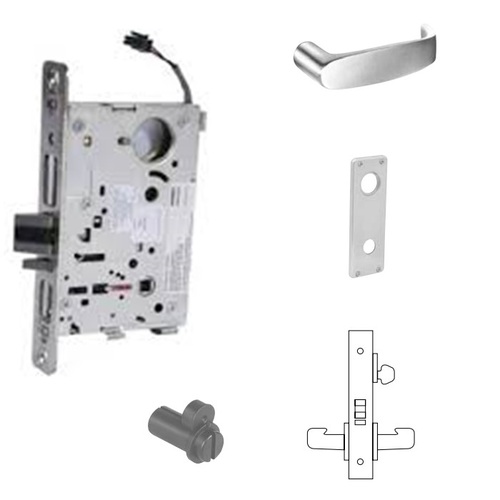 RX-8271-12V Electrified Single Cylinder Mortise Lock Satin Chrome