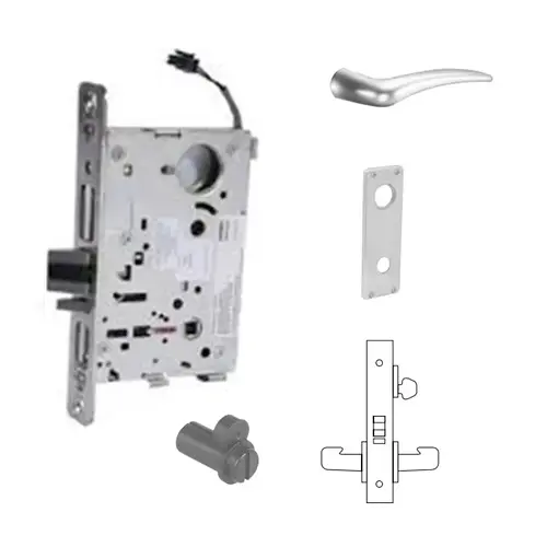 RX-8271-12V Electrified Single Cylinder Mortise Lock Satin Chrome