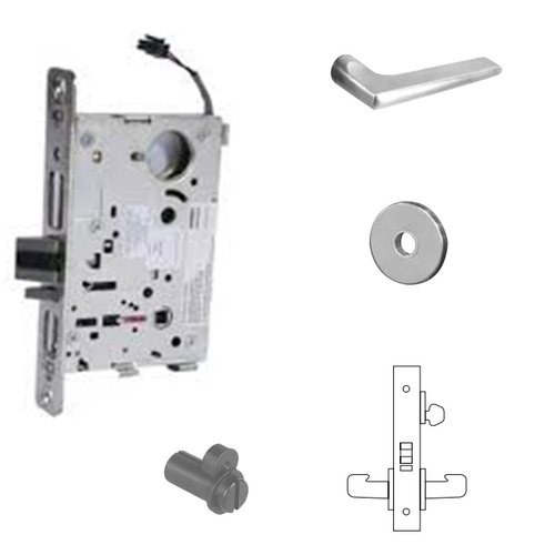 RX-8270-24V Electrified Single Cylinder Mortise Lock Satin Chrome