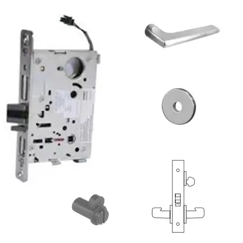 RX-8270-12V Electrified Single Cylinder Mortise Lock Satin Chrome