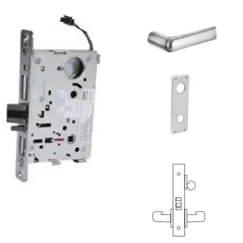 RX-8270-24V Electrified Single Cylinder Mortise Lock Satin Chrome