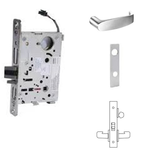 RX-8270-24V Electrified Single Cylinder Mortise Lock Satin Chrome