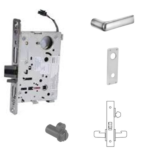 8271-24V Electrified Single Cylinder Mortise Lock Satin Chrome