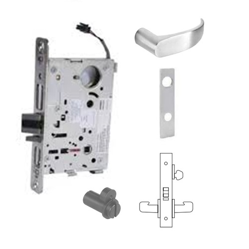 8271-24V Electrified Single Cylinder Mortise Lock Satin Chrome