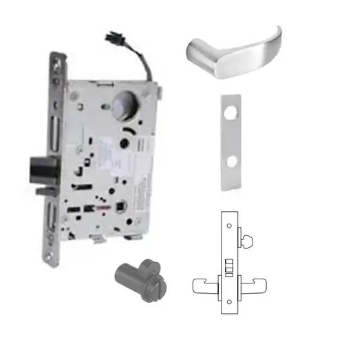 RX-8270-24V Electrified Single Cylinder Mortise Lock Satin Chrome