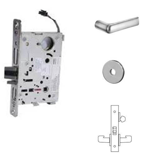 RX-8270-12V Electrified Single Cylinder Mortise Lock Satin Chrome