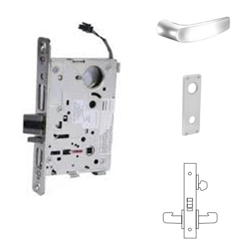 RX-8270-12V Electrified Single Cylinder Mortise Lock Satin Chrome