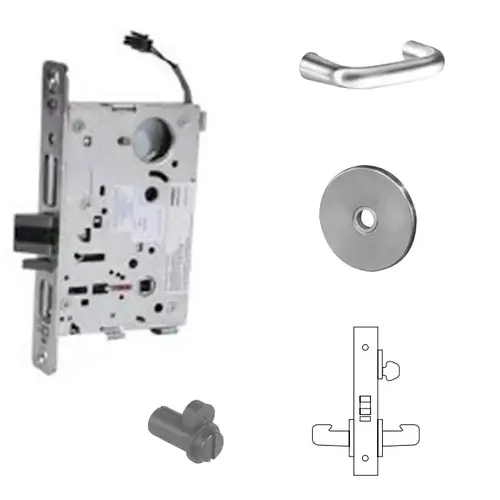 RX-8270-12V Electrified Single Cylinder Mortise Lock Satin Chrome