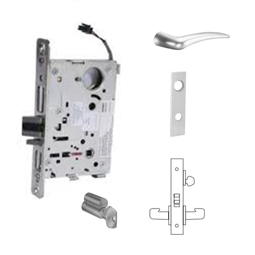 RX-8271-12V Electrified Single Cylinder Mortise Lock Satin Chrome