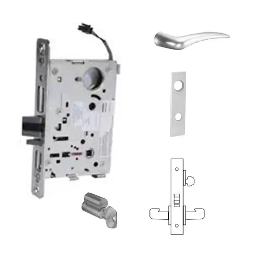 RX-8270-24V Electrified Single Cylinder Mortise Lock Satin Chrome