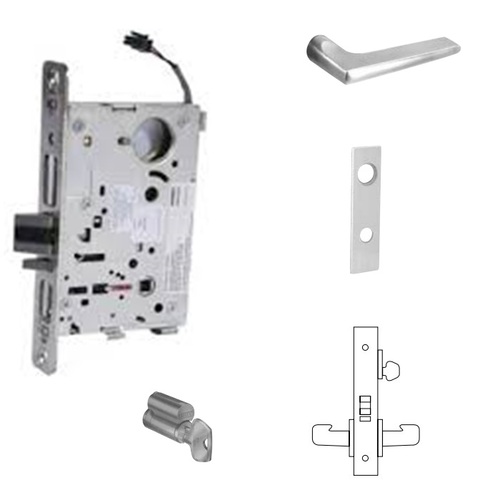 RX-8271-24V Electrified Single Cylinder Mortise Lock Satin Chrome