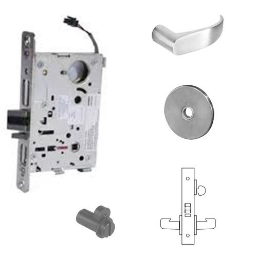 RX-8270-24V Electrified Single Cylinder Mortise Lock Satin Chrome