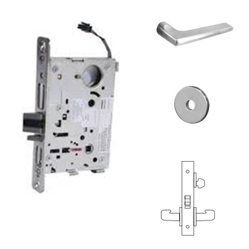 RX-8270-12V Electrified Single Cylinder Mortise Lock Satin Chrome