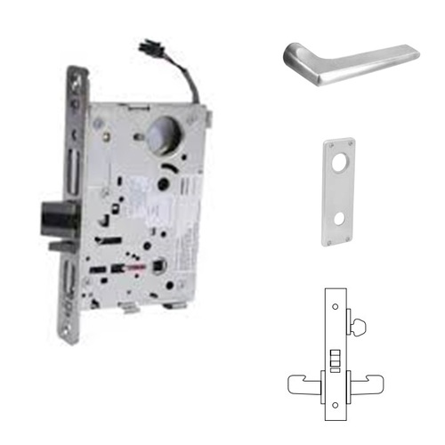 RX-8270-24V Electrified Single Cylinder Mortise Lock Satin Chrome