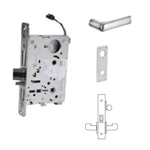 RX-8270-12V Electrified Single Cylinder Mortise Lock Satin Chrome