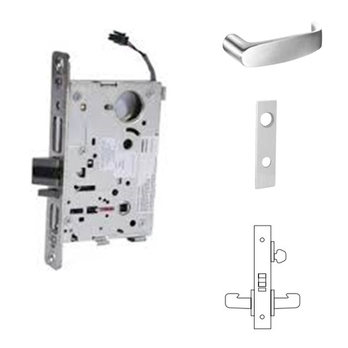 RX-8270-24V Electrified Single Cylinder Mortise Lock Satin Chrome