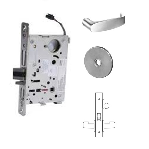 RX-8270-12V Electrified Single Cylinder Mortise Lock Satin Chrome