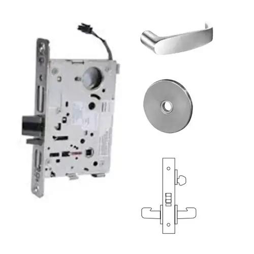 RX-8271-12V Electrified Single Cylinder Mortise Lock Satin Chrome