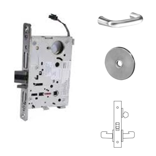 8271-24V Electrified Single Cylinder Mortise Lock Satin Chrome