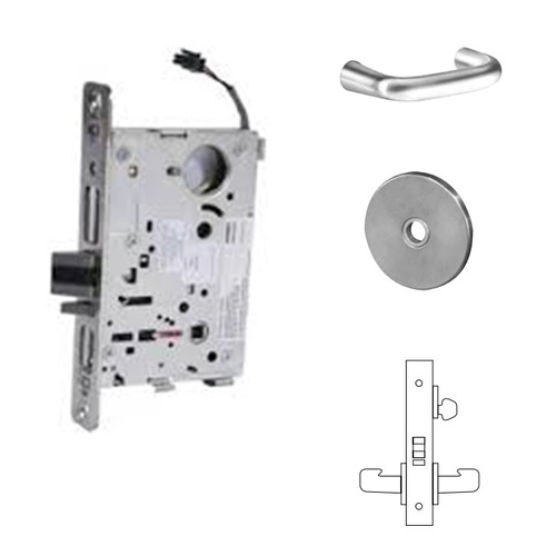 RX-8270-24V Electrified Single Cylinder Mortise Lock Satin Chrome