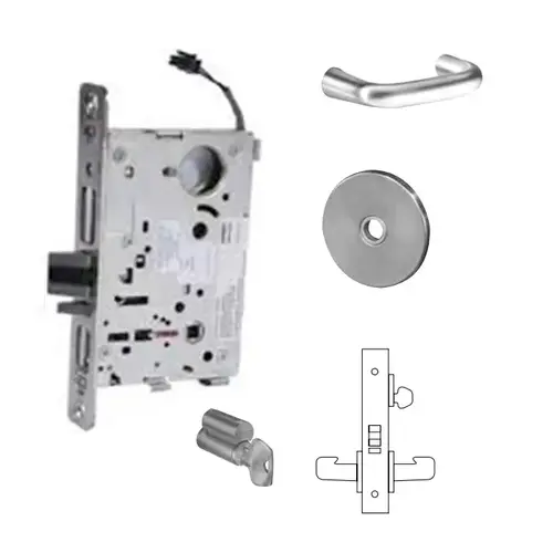 RX-8271-24V Electrified Single Cylinder Mortise Lock Satin Chrome