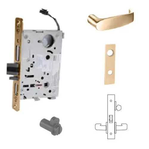 RX-8270-24V Electrified Single Cylinder Mortise Lock Satin Bronze