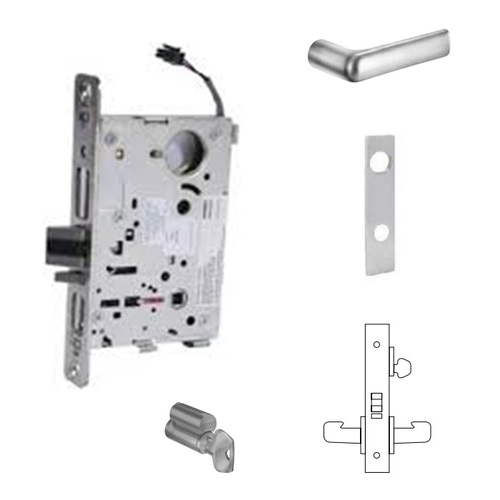 RX-8270-24V Electrified Single Cylinder Mortise Lock Satin Chrome