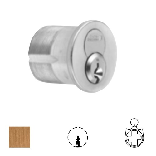 1080 Series IC Mortise Cylinder Satin Bronze