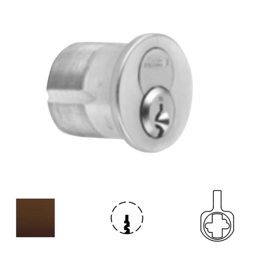 1080 Series IC Mortise Cylinder Oil Rubbed Dark Bronze