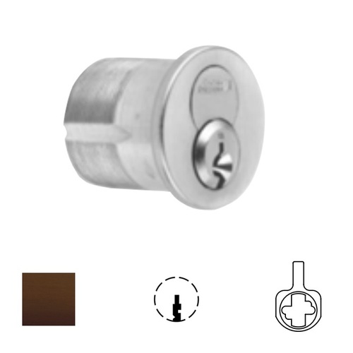 1080 Series IC Mortise Cylinder Oil Rubbed Dark Bronze