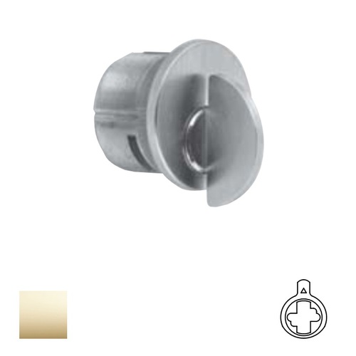 1303 Series Mortise Thumbturn Cylinder Bright Polished Brass