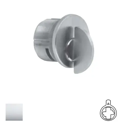 1303 Series Mortise Thumbturn Cylinder Bright Polished Chrome