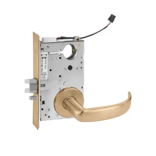 ML20932 Mortise Electrified Lever Lockset x REX Satin Bronze