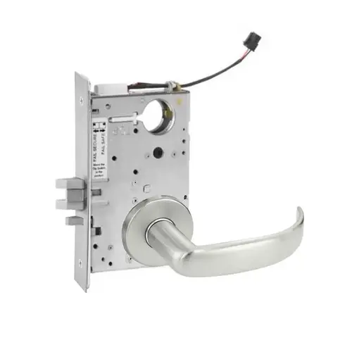 ML20915 Mortise Electrified Lever Lockset Satin Stainless Steel