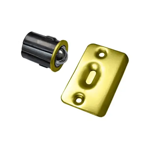 ADJUSTABLE DRIVE IN BALL CATCH Bright brass