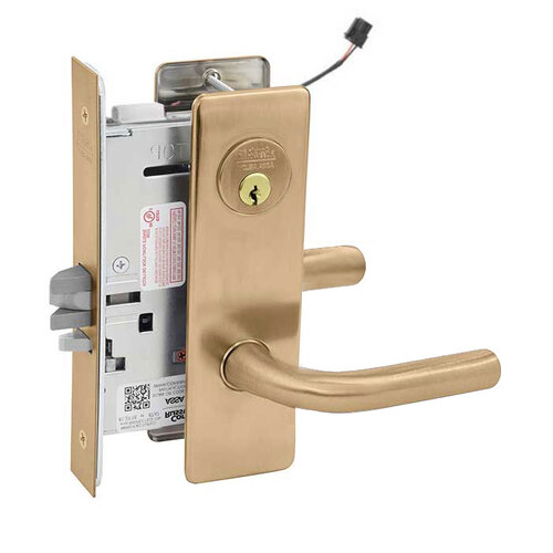 ML20907 Mortise Electrified Lever Lockset Satin Bronze